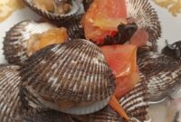 Kerang rebus, salah satu sumber protein dan mineral yang bermanfaat bagi kesehatan jika diolah dengan bersih dan matang.Foto:Historia88